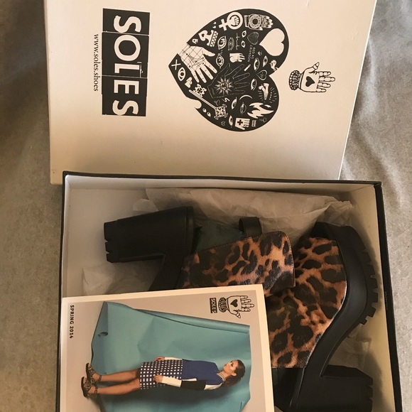 Leopard women's shoe platform heel - Picture 2 of 7